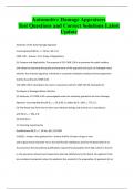Automotive Damage Appraisers Test Questions and Correct Solutions Latest Update