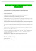 PA Exam 3 &lpar;Actual&rpar; Questions and Correct Solutions 2024