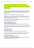Nursing 410 Midterm Exam &lpar;2024&rpar; &vert;&vert; Complete Questions & Answers &lpar;Expert Rated A&plus;&rpar; 