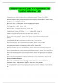 SNHD Protocol Exam Rev Questions and Verified Solutions 2024