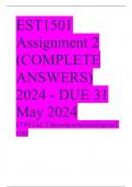 EST1501 Assignment 2 (COMPLETE ANSWERS) 2024 - DUE 31 May 2024
