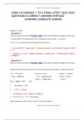 CHEM 103 MODULE 1 TO 6 EXAM LATEST UPDATE 2023-2024 QUESTIONS & ANSWERS PORTAGE  LEARNING|COMPLETE