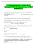 Bundle for Washington Mast State Exams and Correct Solutions 2024 &vert; 2025