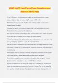 HVAC NATE Heat Pump Exam Questions and Answers 100&percnt; Pass