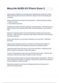 Maryville NURS 615 Pharm Exam 2