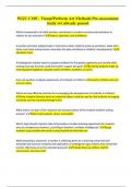 WGU C105 - Visual&sol;Perform Art Methods Pre-assessment study set already passed
