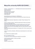 Maryville university NURS 629 EXAM 2