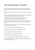 Nurs 615 Pharm Exam 1 - Maryville