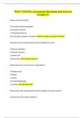 WGU C191 Pre-Assessment Questions and Answers Graded A&plus;