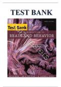 Test Bank For An Introduction to Brain and Behavior Sixth Edition by Bryan Kolb, Ian Q. Whishaw, G. Campbell Teskey||ISBN, 978-1319107376||All Chapters 1-16||Complete Guide A+