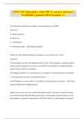 AINS 102 &vert; Questions with 100 &percnt; correct answers &vert; Verified& Updated 2024 Graded A&plus;