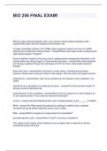 BIO 256 FINAL EXAM&excl;&comma; QUESTIONS AND ANSWERS GUARANTEED A&plus;