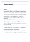 BIO 256 Exam 2 Questions and Answers Graded A&plus;