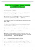 PSYC 150 Certification Exam Questions  and CORRECT Answers