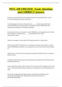 PSYC 430 UPDATED Exam Questions  and CORRECT Answers