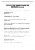 Psych 201 TOP Exam Questions and  CORRECT Answers