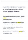 N283 NURSING FOUNDATIONS 2023-2024 EXAM  2 (WEEKS2+3) QUESTIONS WITH DETAILED  CORRECT ANSWERS .GRADED A+.