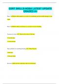 CERT SKILLS-HOSA LATEST UPDATE  GRADED A&plus;