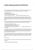 Latest medsurg practice test B Exam Questions And Answers Graded A&plus;&excl;&excl;&excl;