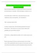Biology Praxis Exam with Questions and Correct Answers