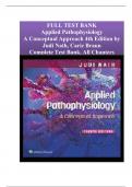 Test Bank For Applied Pathophysiology A Conceptual Approach 4th Edition Judi Nath Chapter 1-20 | Complete Guide