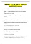 BIOM 525 UPDATED Exam Questions  and CORRECT Answers