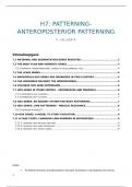 samenvatting H7: patterning and anteroposterior patterning P. callaerts