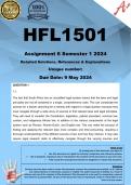 HFL1501 Assignment 6 (COMPLETE ANSWERS) Semester 1 2024 - DUE 9 May 2024