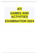 ATI GAMES AND ACTIVITIES EXAMINATION 2024