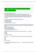 EMT 38-41 (JBL) EXAM QUESTIONS AND ANSWERS/GRADED A