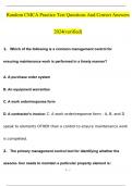 Random CMCA Practice Test Questions !! With Correct Answers