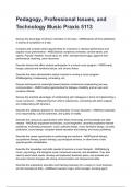 Pedagogy&comma; Professional Issues&comma; And Technology Music Praxis 5113 Questions And Answers 2024&sol;2025 graded A&plus; by experts &lpar; ALL BUNDLED HERE&excl;&excl;&excl;&rpar;