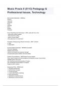 Music Praxis II &lpar;5113&rpar; Pedagogy & Professional Issues&comma; Technology questions and answers graded A&plus; 2024&sol;2025