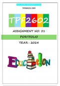 TPF2602 ASSIGNMENT 51 2024 (FULL PORTFOLIO)