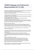 TEXES Pedagogy and Professional Responsibilities EC-12 &lpar;160&rpar; questions and answers graded A&plus; 2024&sol;2025