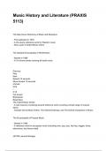 Music History and Literature &lpar;PRAXIS 5113&rpar;questions and answers graded A&plus; 2024&sol;2025