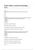 Praxis&colon; Music&colon; Content Knowledge&colon; 5113 questions and answers graded A&plus; 2024&sol;2025