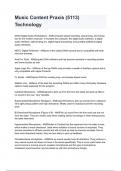 Music Content Praxis &lpar;5113&rpar; Technology questions and answers graded A&plus; 2024&sol;2025