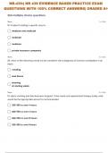  NR-439&colon;&vert; NR 439 EVIDENCE BASED PRACTICE GRADED A&plus; EXAM 5