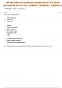 NR-439&colon;&vert; NR 439 EVIDENCE BASED PRACTICE GRADED A&plus; EXAM 3