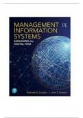 TEST BANK FOR MANAGEMENT INFORMATION SYSTEMS MANAGING THE DIGITAL FIRM 17TH EDITION KENNETH C. LAUDON, JANE P. LAUDON