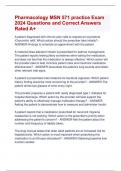 Pharmacology MSN 571 practice Exam  2024 Questions and Correct Answers  Rated A&plus;