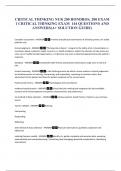 CRITICAL THINKING NUR 200 HONDROS&comma; 200 EXAM 1 CRITICAL THINKING EXAM  144 QUESTIONS AND ANSWERS&lpar;A&plus; SOLUTION GUIDE&rpar;