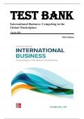 TEST BANK For International Business: Competing in the Global Marketplace, 14th Edition By Charles Hill 9781260387544 Chapters 1-20 Complete Guide.