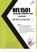 HFL1501 assignment 6 semester 1 2024 (Full solutions with footnotes )