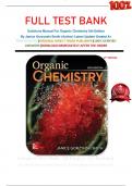FULL TEST BANK Solutions Manual For Organic Chemistry 6th Edition By Janice Gorzynski Smith (Author) Latest Update Graded A+      