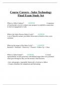 Course Careers - Sales Technology Final Exam Study Set