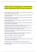 WGU C236 Compensation and Benefits Exam Questions with Correct Answers