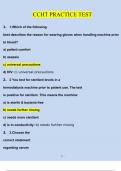 CCHT 101-150 Questions and answers&lpar;fully comprehensive&rpar;100&percnt; accurate&lpar;DOWNLOAD TO PASS&rpar; updated2024&sol;2025