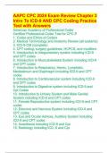 AAPC CPC 2024 Exam Review Chapter 3 Intro To ICD-9 AND CPC Coding Practice Test with Answers